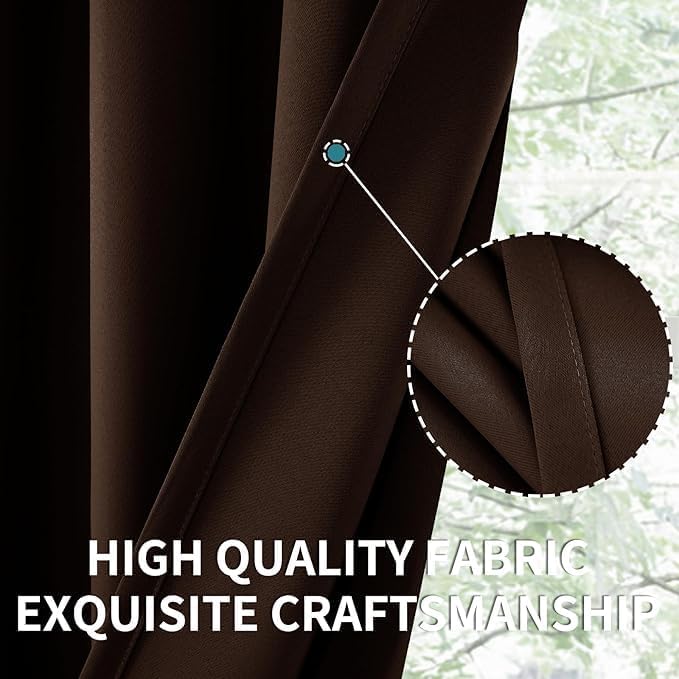 BGment Short Blackout Kitchen Curtains 45 Inches Long - Image 5