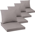 Outdoor Seat Cushion Set 22 x 22 In, Water-Resistant & Fade-Resistan, Patio by Unknown