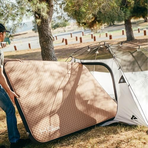LOSTHORIZON Air & Foam Camping Mattress, Self-Inflating Sleeping Pad, 4.5" Thick - Image 6