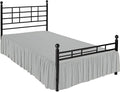 Ruffle Bed Skirt with Split Corners, Microfiber Dust Ruffled by Non-StickyCotton