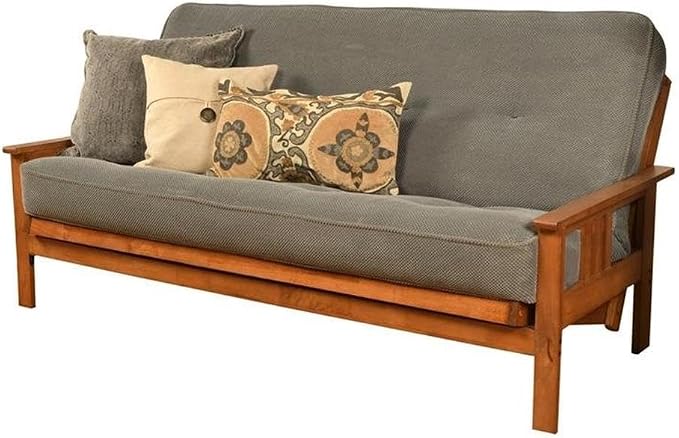 BOWERY HILL Full Fabric Futon in Marmont Thunder Blue-Frame Not Included by BOWERYHILL
