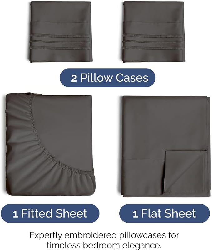 King Size 4 Piece Sheet Set - Image 2