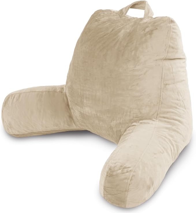 Milliard Reading Pillow with Arms, Shredded Memory Foam Back Pillow by Milliard