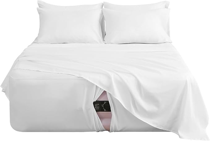 Queen Sheet Set for Air Mattress, 6 Piece Air Bed Sheets Set by Akicia
