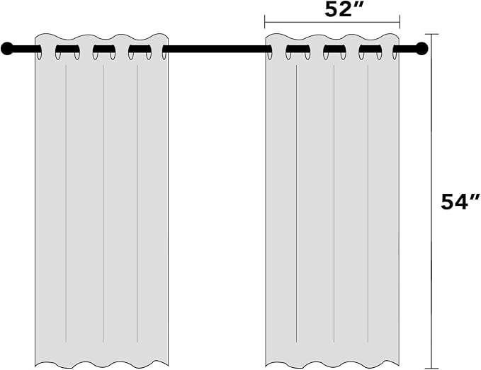PrinceDeco 100% Blackout Linen Textured Curtains - Image 9