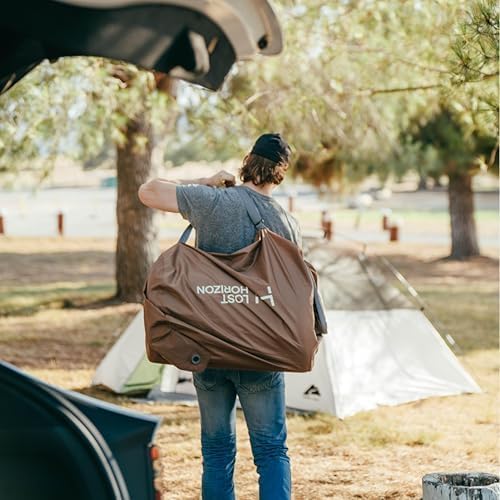 LOSTHORIZON Air & Foam Camping Mattress, Self-Inflating Sleeping Pad, 4.5" Thick - Image 9