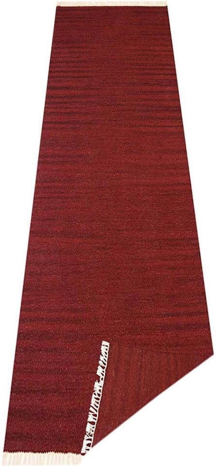 Rugsotic Carpets Hand Woven Flat Weave Kilim Wool 2'6''x6' Runner Area Rug - Image 5