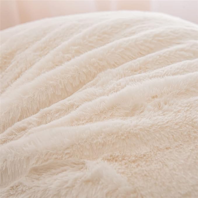 Holawakaka Standard Faux Fur Bed Rest Pillow - Image 9