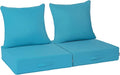 Outdoor Olefin Water-Resistant Deep Seat Cushion Set, Thickened Sofa Chair Pad by Aofeite
