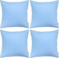 Thmyo 4-Pack 100% Cotton Comfortable Solid Decorative Throw Pillow Case by Thmyo
