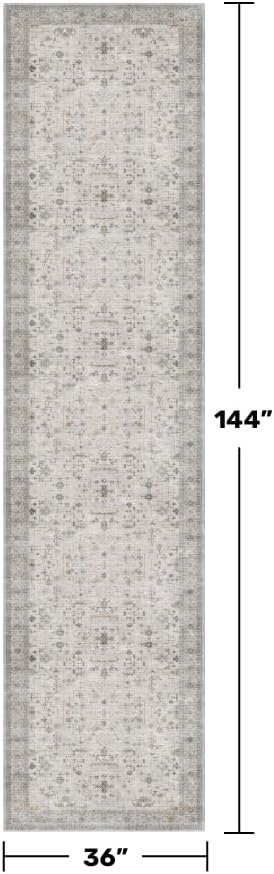 Light Gray Kitchen Rug 12 ft Long - Image 2