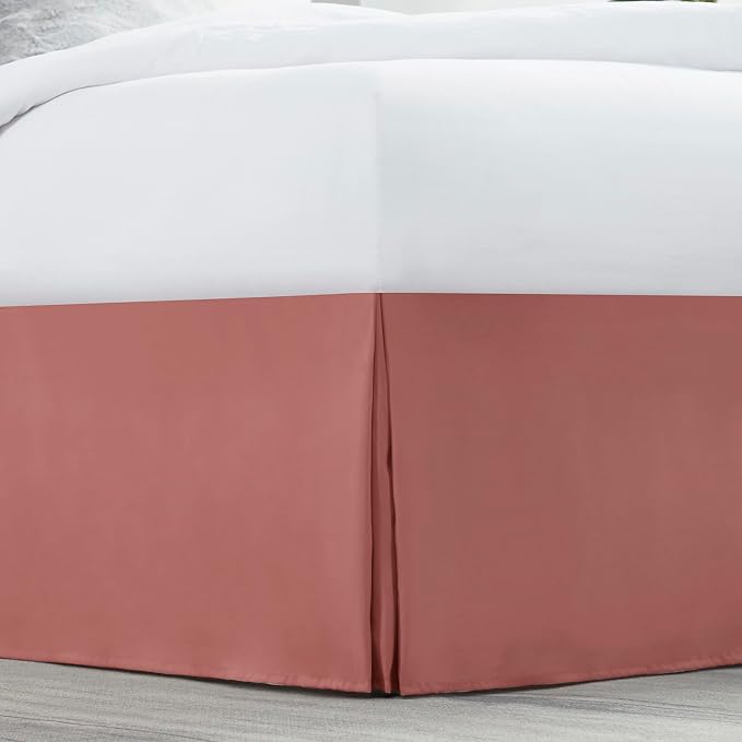 Nestl Pink Clay Twin XL Bed Skirt - Image 2