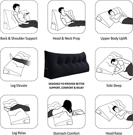 Bed Wedge Headboard Pillow - Image 6
