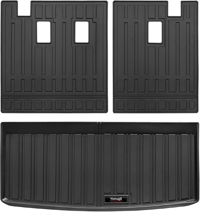 Custom for 2016-2025 Honda Pilot Cargo Mats Trunk Liner and 3rd Rear Seat - Image 3