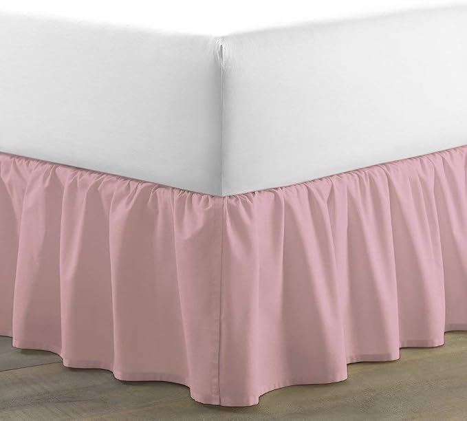Bed Skirt - Ruffled Bed Skirt 12 Inch Drop Dust Ruffle - Dust Ruffle Bedskirt - Image 4