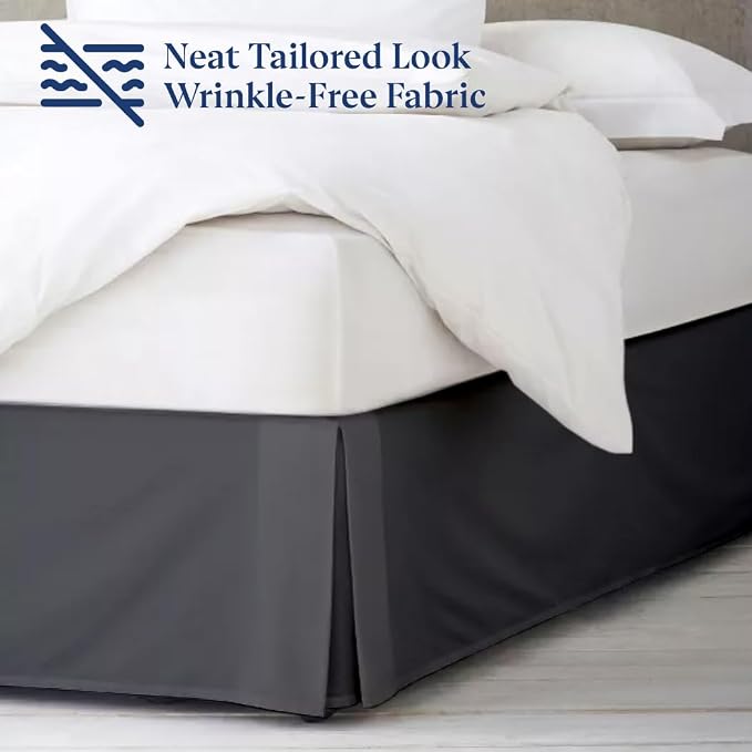SKY BEDDINGS Luxury Pleated Twin Bed Skirt - Image 4