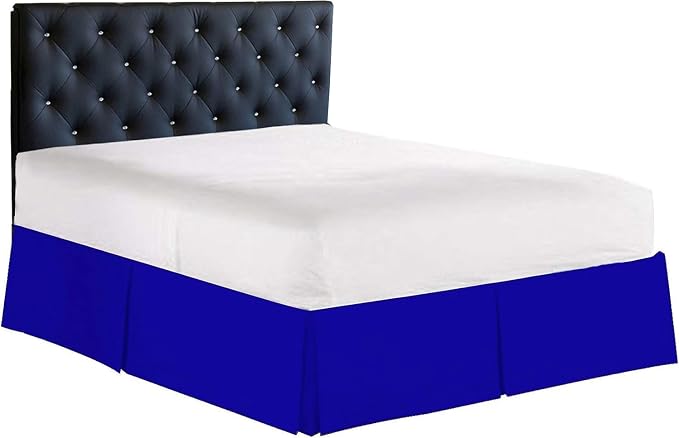 Bed Skirt - 100% Cotton 800 Thread Count Box Pleated Bed Skirt - Luxury Pleated - Image 3