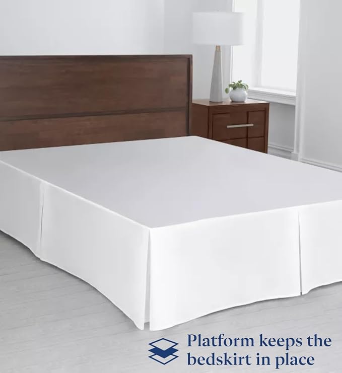 SKY BEDDINGS Luxury Pleated Queen Bed Skirt - Image 3