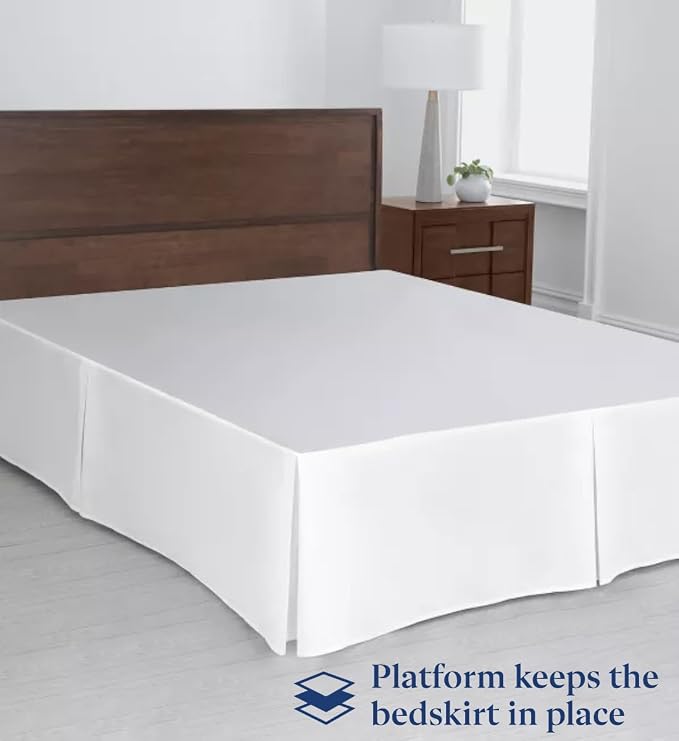 SKY BEDDINGS Luxury Pleated Queen Bed Skirt - Image 3