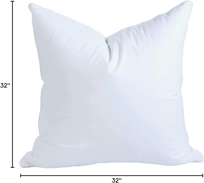 MoonRest® 32x32 Inch Synthetic Down Alternative Square Pillow Insert Form - Image 10