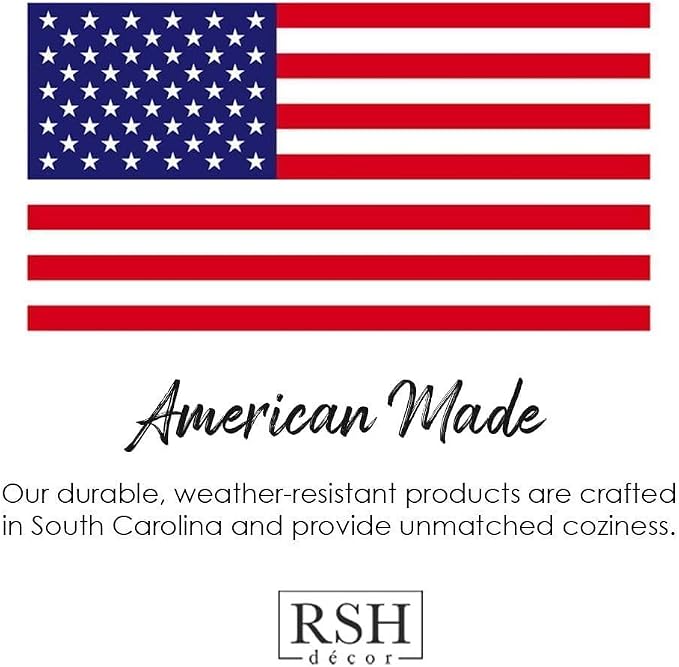 RSH DECOR: Tufted U-Shape Wicker Seat Cushions Set of 2 | 19” x 19” | - Image 9