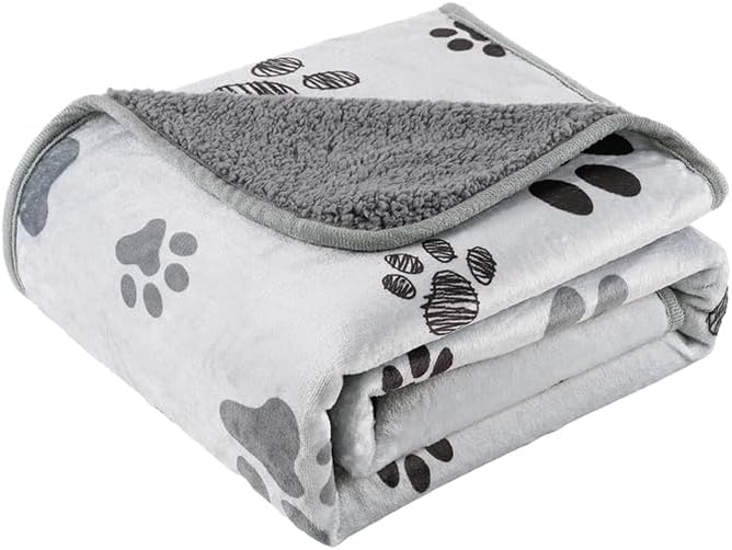Waterproof Dog Blankets Pet Blanket 50"x60", Soft Fluffy Sofa Car Bed Protector by CAPT.SNOOZE