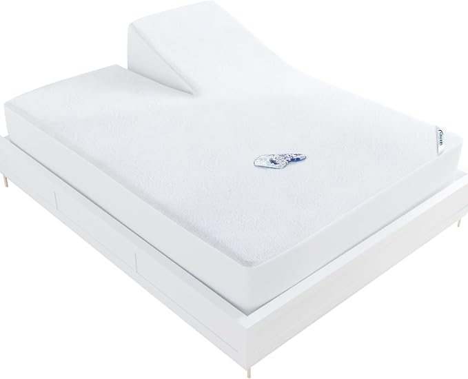Split Head King Size Mattress Protector Waterproof, by Moonsea