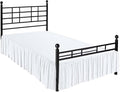 Ruffle Bed Skirt with Split Corners, Microfiber Dust Ruffled by Non-StickyCotton