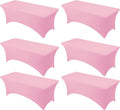 6-Pack Premium Pink Spandex Tablecloths by DailySet