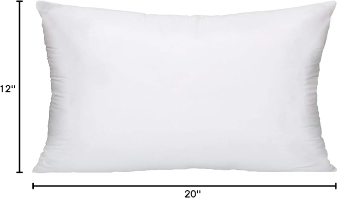 MoonRest® 12x20 Inch Synthetic Down Alternative Rectangle Pillow Insert Form - Image 10