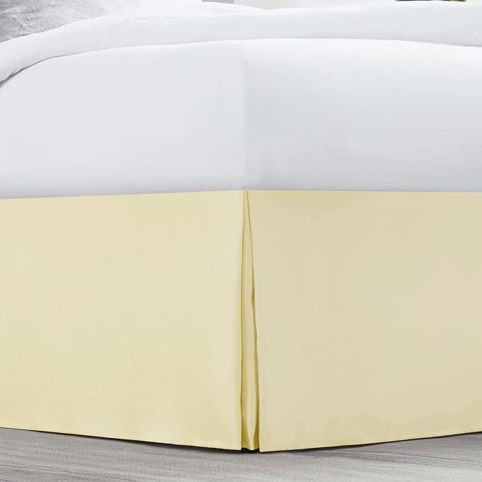 Nestl Vanilla Yellow Bed Skirt Cal King Size - Image 2
