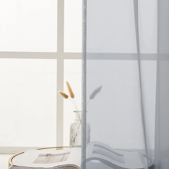 MIULEE Short Sheer Curtains 30 Inch Length - Image 6