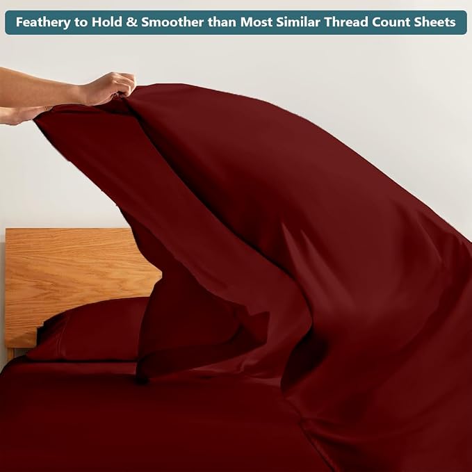 Olympic Queen Sheet Set – 100% Egyptian Cotton, 338 Thread Count – 4-Piece - Image 6