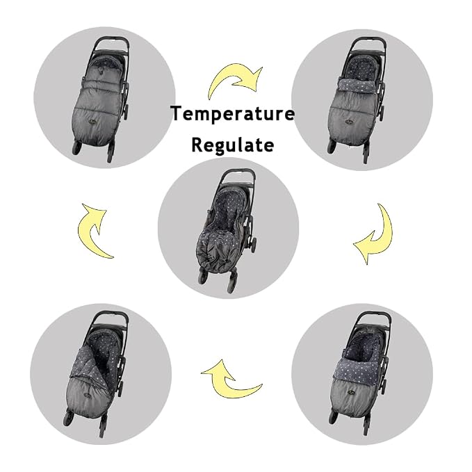 CozyMe Stroller Footmuff, Stroller Hooded Blanket - Image 2