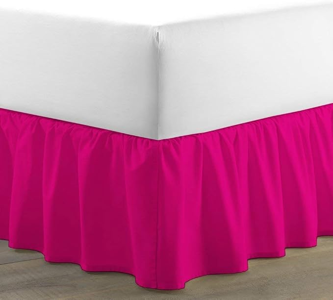 Bed Skirt - Ruffled Bed Skirt 12 Inch Drop Dust Ruffle - Dust Ruffle Bedskirt by Unknown