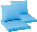 Outdoor Seat Cushion Set 24 x 24 In, Water-Resistant & Fade-Resistan, Patio by Unknown
