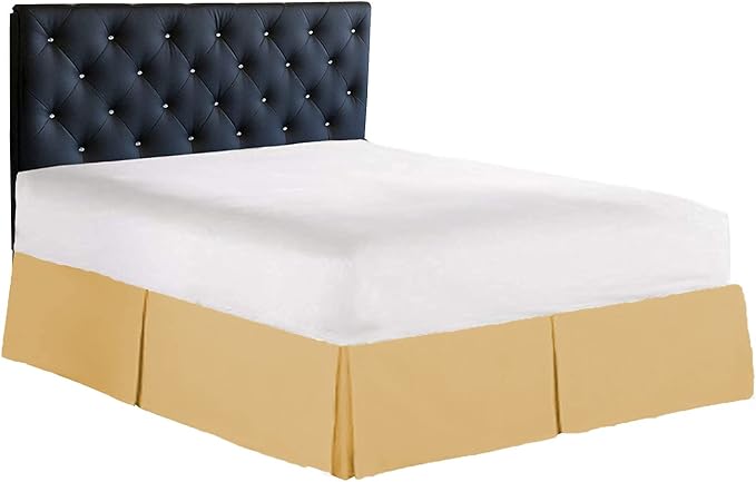 Bed Skirt - 100% Cotton 800 Thread Count Box Pleated Bed Skirt - Luxury Pleated - Image 6