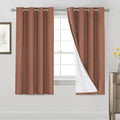 PrinceDeco Thick Linen Blend Curtains 100% Blackout Curtains 64 inch Long 2 by PrinceDeco