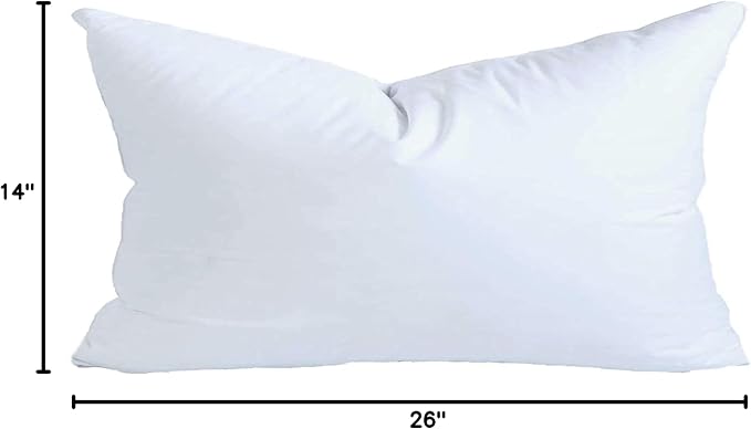 MoonRest® 14x26 Inch Synthetic Down Alternative Rectangle Pillow Insert Form - Image 10