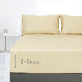Sunflower King Fitted Sheet, 1-Piece Deep Pocket Fitted Bottom Sheet 16" by SunflowerHometexUS