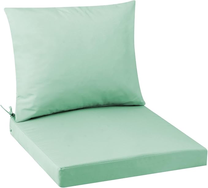 Outdoor Seat Cushion Set 22 x 22 In, Water-Resistant & Fade-Resistan, Patio by Unknown