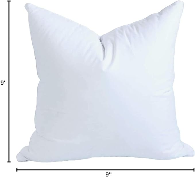 MoonRest® 9x9 Inch Synthetic Down Alternative Square Pillow Insert Form Stuffer - Image 10
