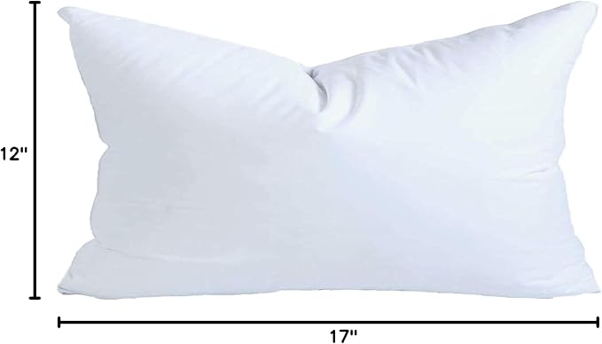 MoonRest® 12x17 Inch Synthetic Down Alternative Rectangle Pillow Insert Form - Image 10