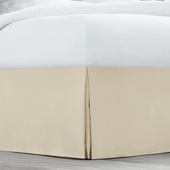Nestl Cream Twin XL Bed Skirt - Image 2