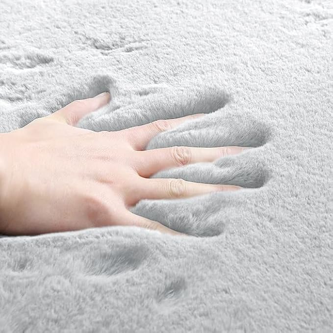 Faux Fuzzy Washable Fur Area Rugs - Image 8