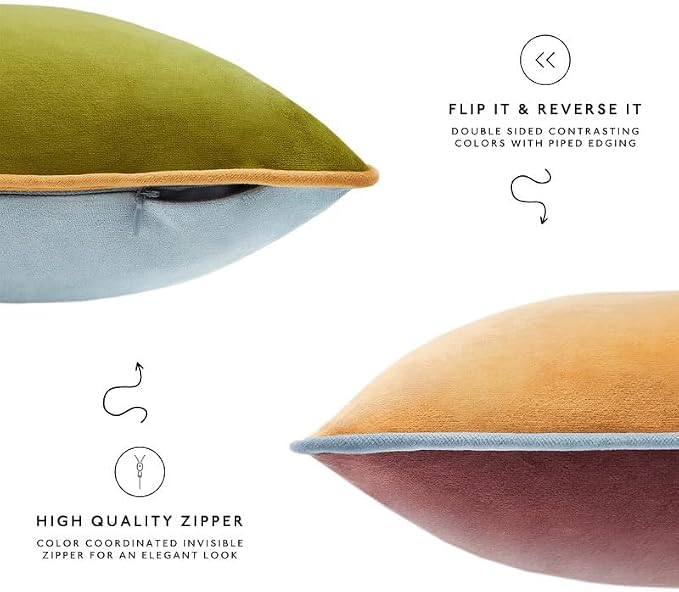 MONDAY MOOSE Decorative Throw Pillow Covers Cushion Cases, Mix and Match - Image 5