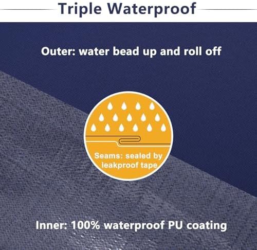 Favoyard Patio Chair Cushions 20 x 20 x 3 Inch Waterproof Outdoor Seat Cushions - Image 4