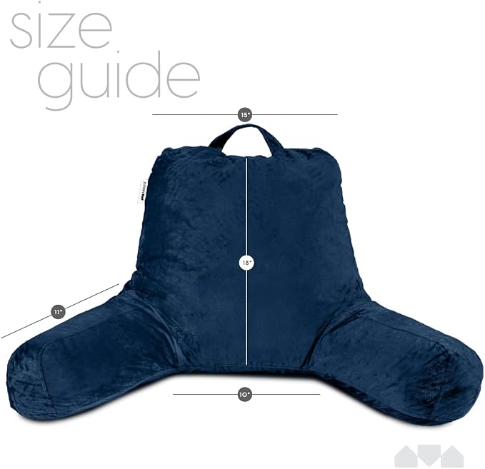 Milliard Reading Pillow with Arms, Cozy Shredded Memory Foam Back Pillow - Image 6