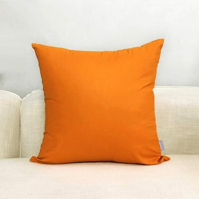 Thmyo 4-Pack 100% Cotton Comfortable Solid Decorative Throw Pillow Case Square - Image 7