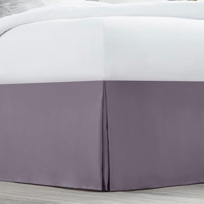 Nestl Grayish Purple Full XL Bed Skirt - Image 2